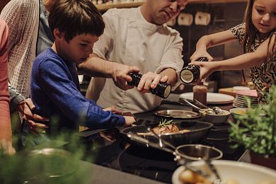 Kochen wird zum Familien Event